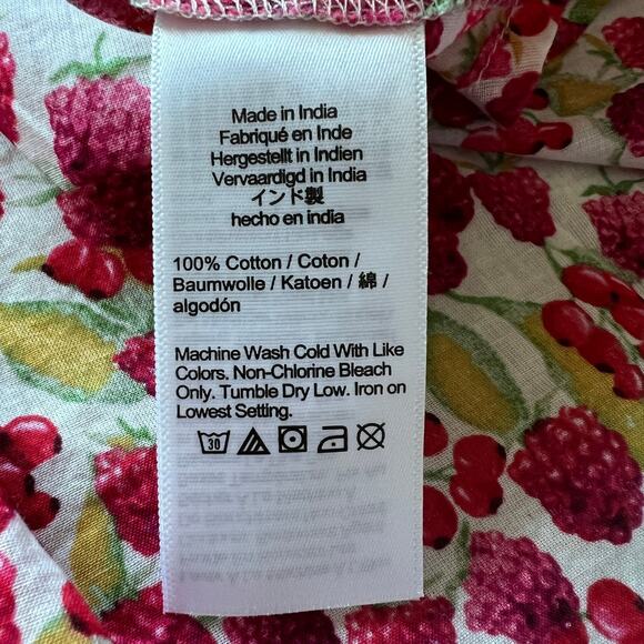 J Crew Smocked Maxi Dress In Raspberry Print Small Red - Picture 13 of 13